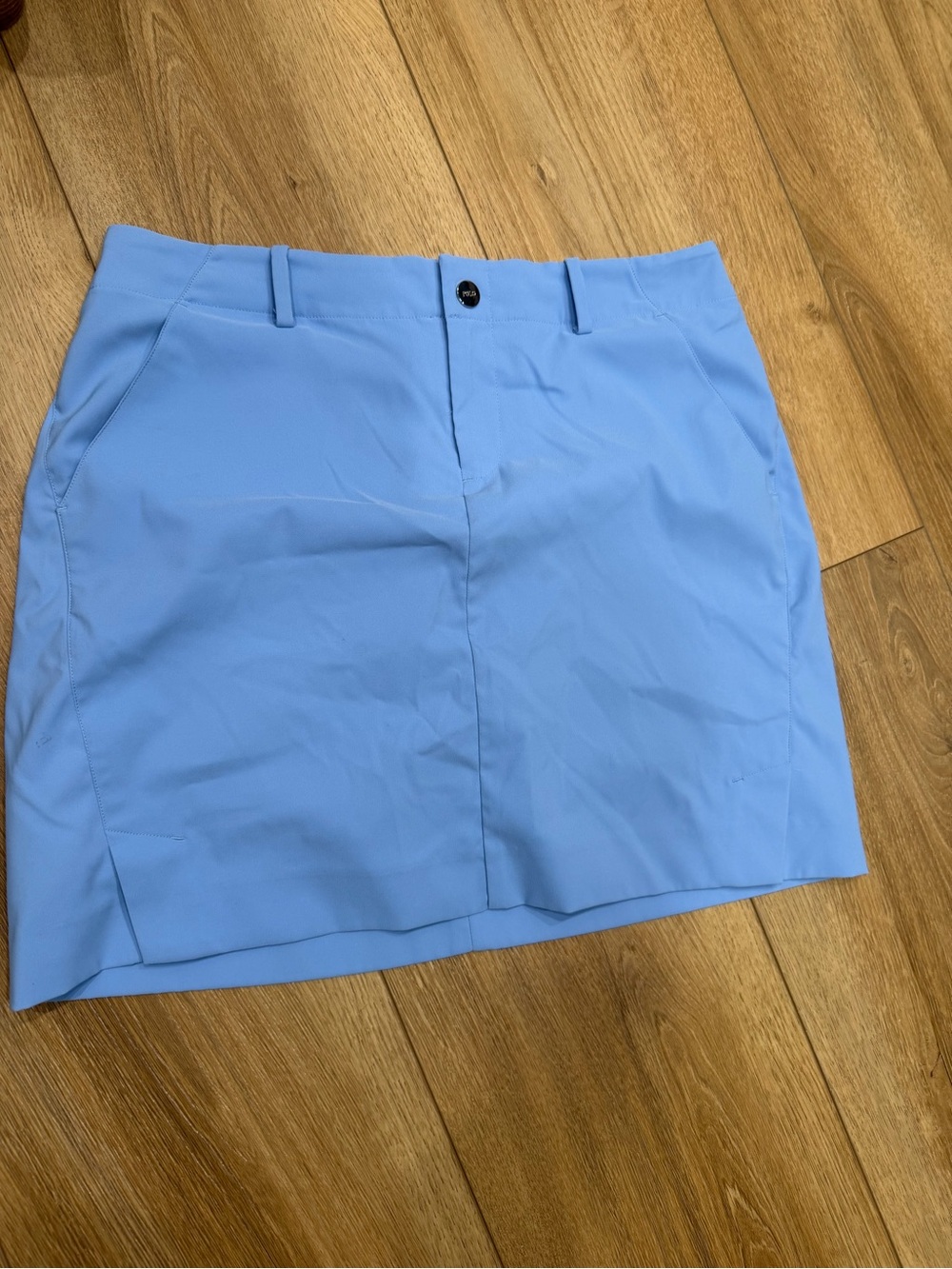 Polo by Ralph Lauren Light Blue Skort with Branded Snap